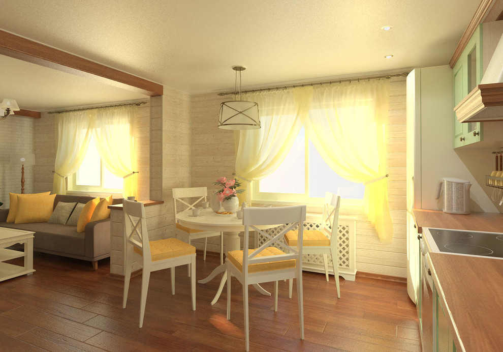 Интерьер брусового дома в д. Кузнецово, г. Красноярск