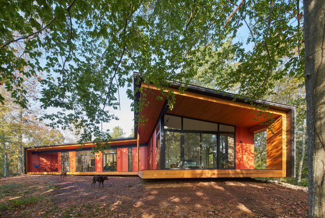 French Broad House retro-terrasse