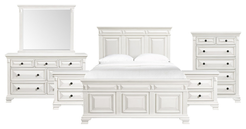 Picket House Furnishings Trent King Panel 6PC Bedroom Set Traditional