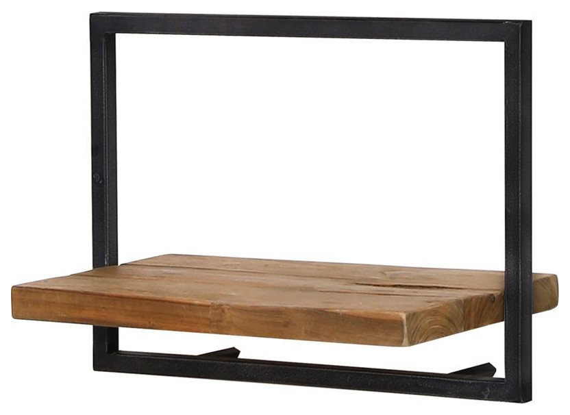 DBodhi 20" Wide Metal Frame Wall Shelf Industrial Display And Wall