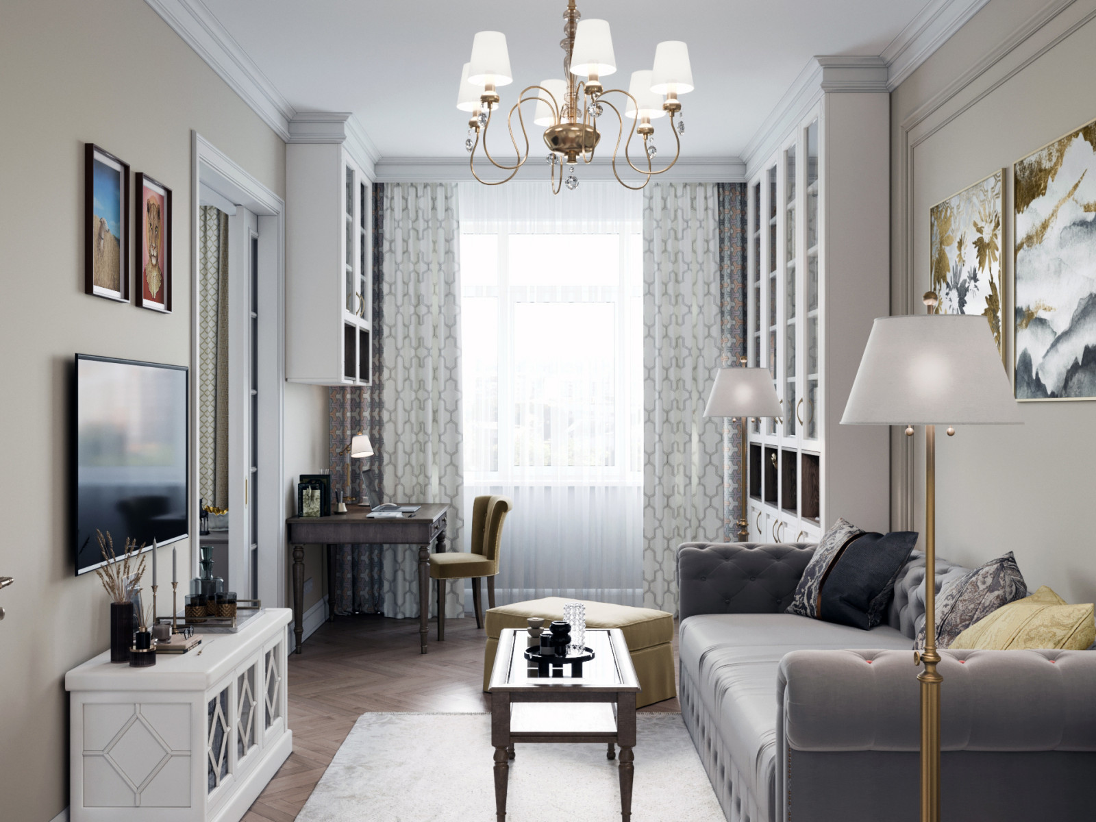 Квартира в Коммунарке "Светлая меланхолия" - 76,75 кв.м.