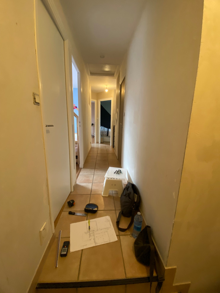 Rénovation complète d'un étage à HILLION :  buanderie , salle de bain, dressing
