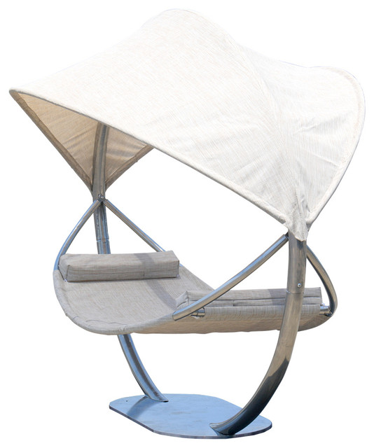 Steel Hammock Stand With Hammock and Canopy Contemporary Hammocks