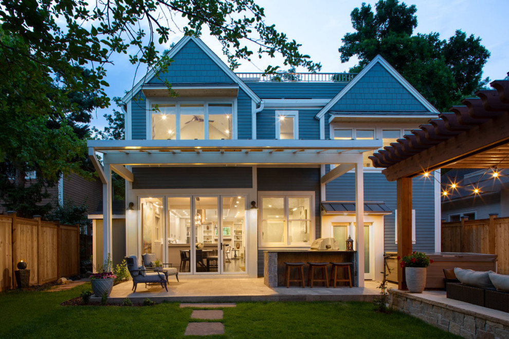 Inspiration for an eclectic home design remodel in Denver