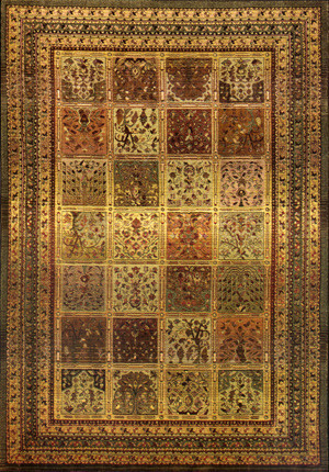 United Weavers of America Tapestries Market Square Black 3'11"x5'3" Area Rug