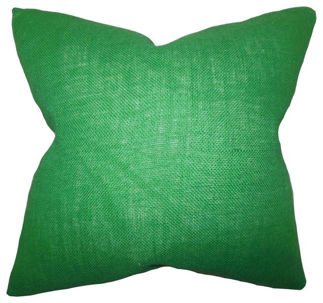 Ellery Solid Pillow Green 18"x18"