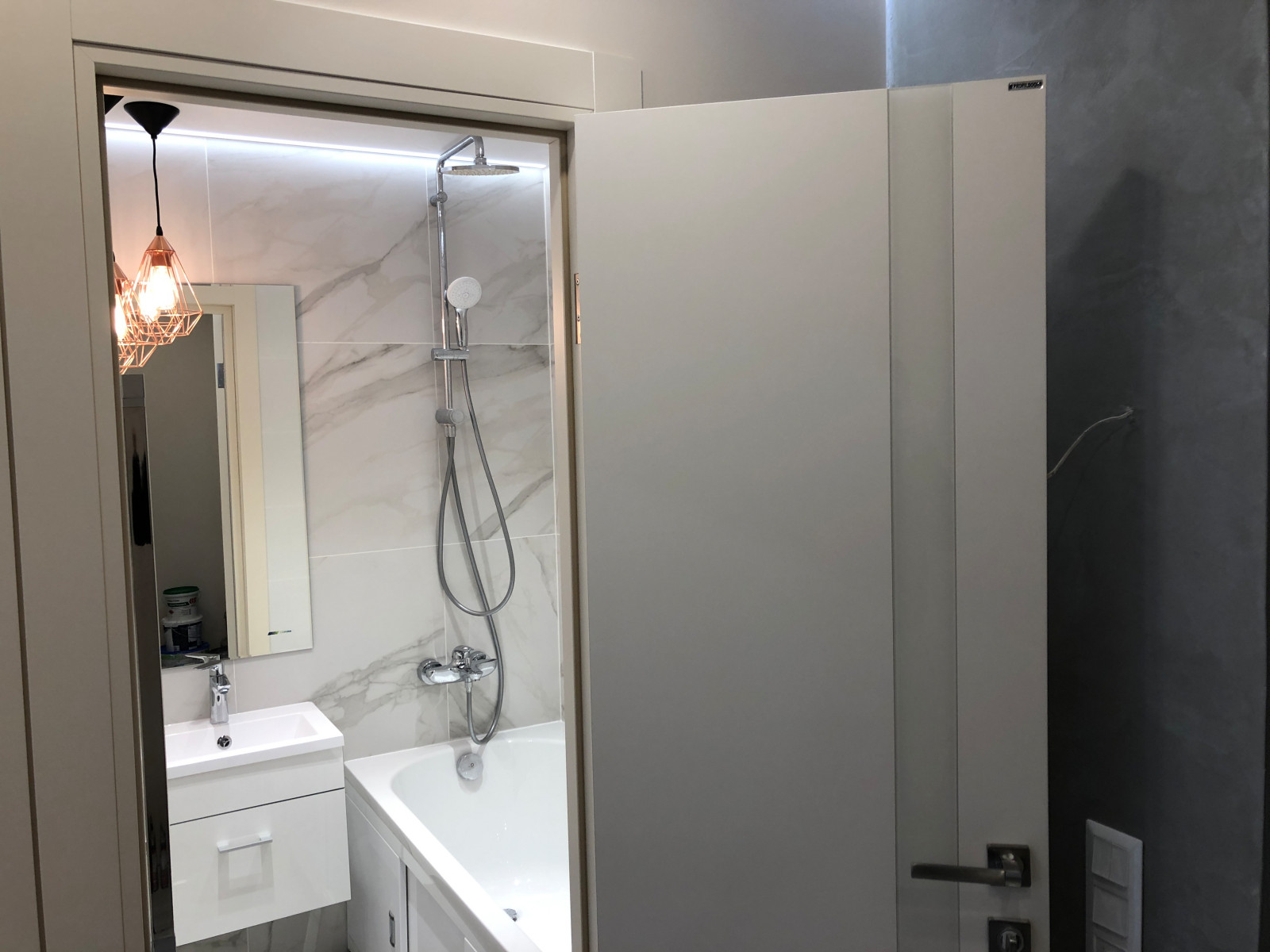 Фото реализации стиля "Пудровый минимализм"