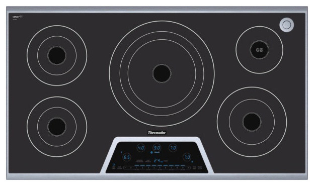 Thermador Deluxe 36" Smoothtop Electric Cooktop, Stainless Steel | CES365FS