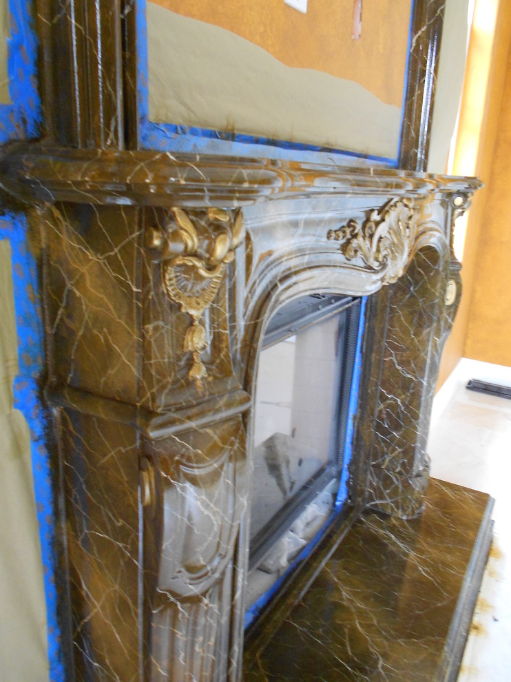 Faux Marble Fireplaces Traditional Los Angeles by Faux Finish