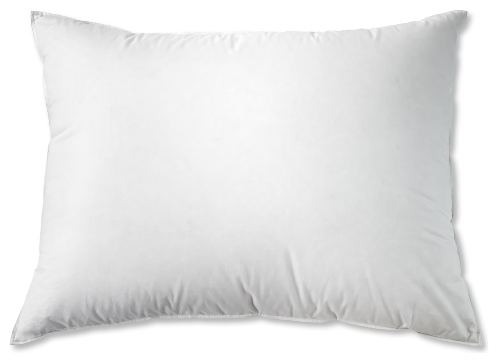 Down Blend Pillows, Set of 2, King Traditional Bed Pillows by