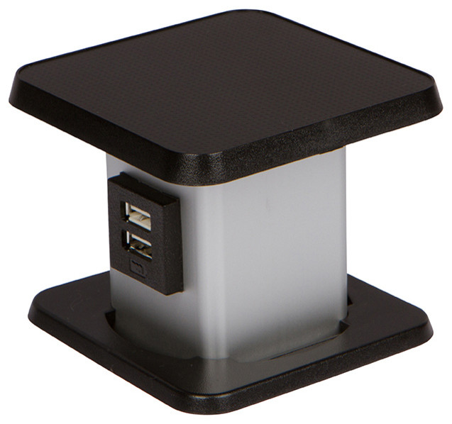 PopUp Convenience Outlet 1 Power/Dual USB Charger Tamper Resistant Outlet Contemporary