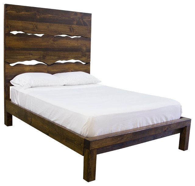 Extra Tall Live Edge Rustic Wood Bed Headboard Rustic Panel Beds By James And James Furniture