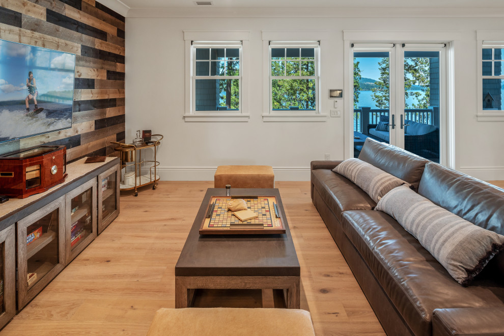 Photo of a transitional basement in San Francisco.