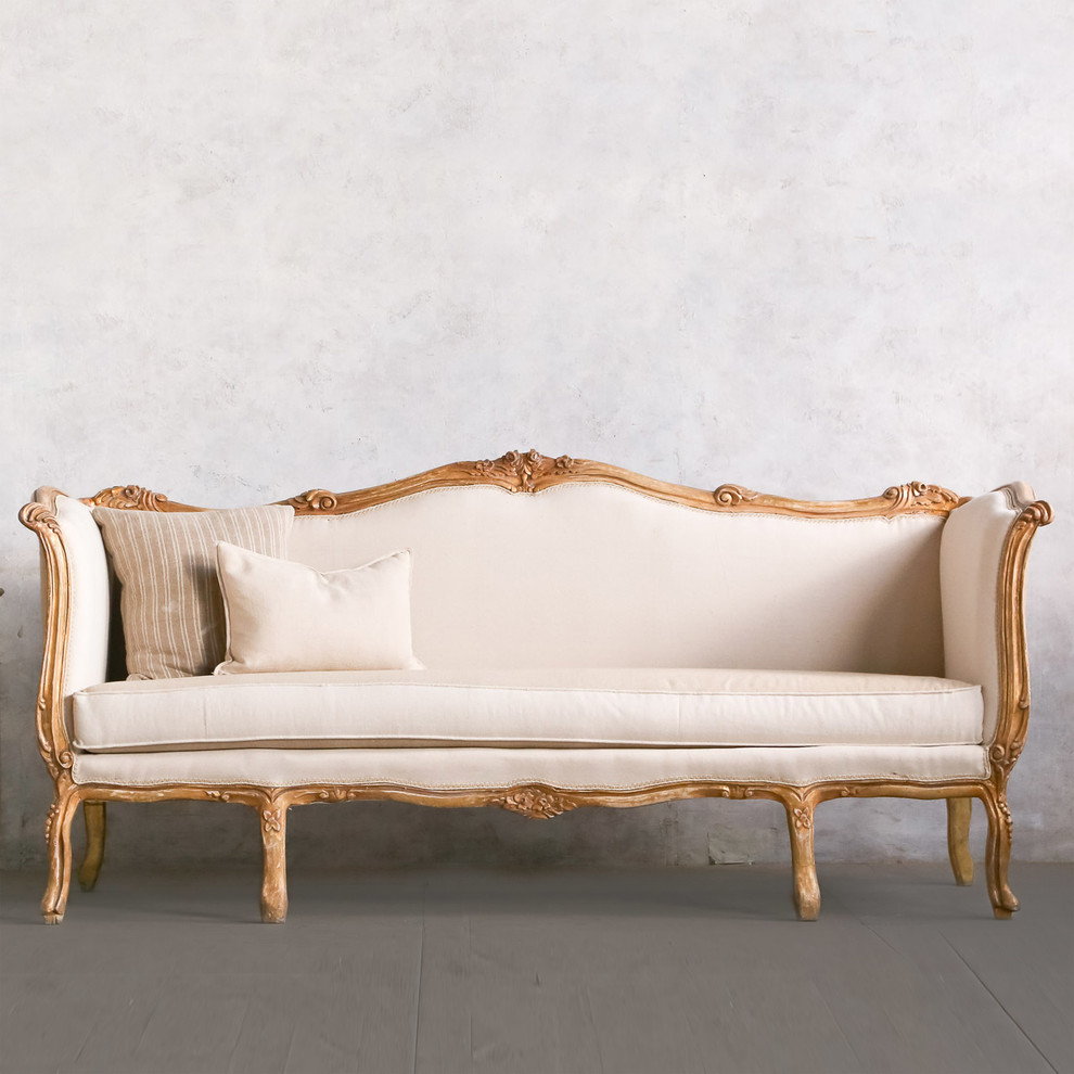 Eloquence One of a Kind Vintage Daybed Louis XV Shimmering Gilt