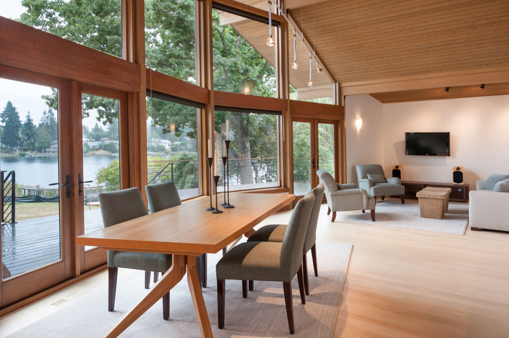 Inspiration for a mid-sized contemporary dining room in Seattle.