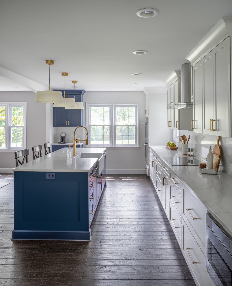 Example of a transitional kitchen design in DC Metro