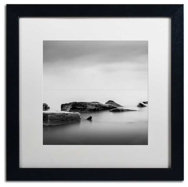 'Calm' Matted Framed Canvas Art by Dave MacVicar Contemporary
