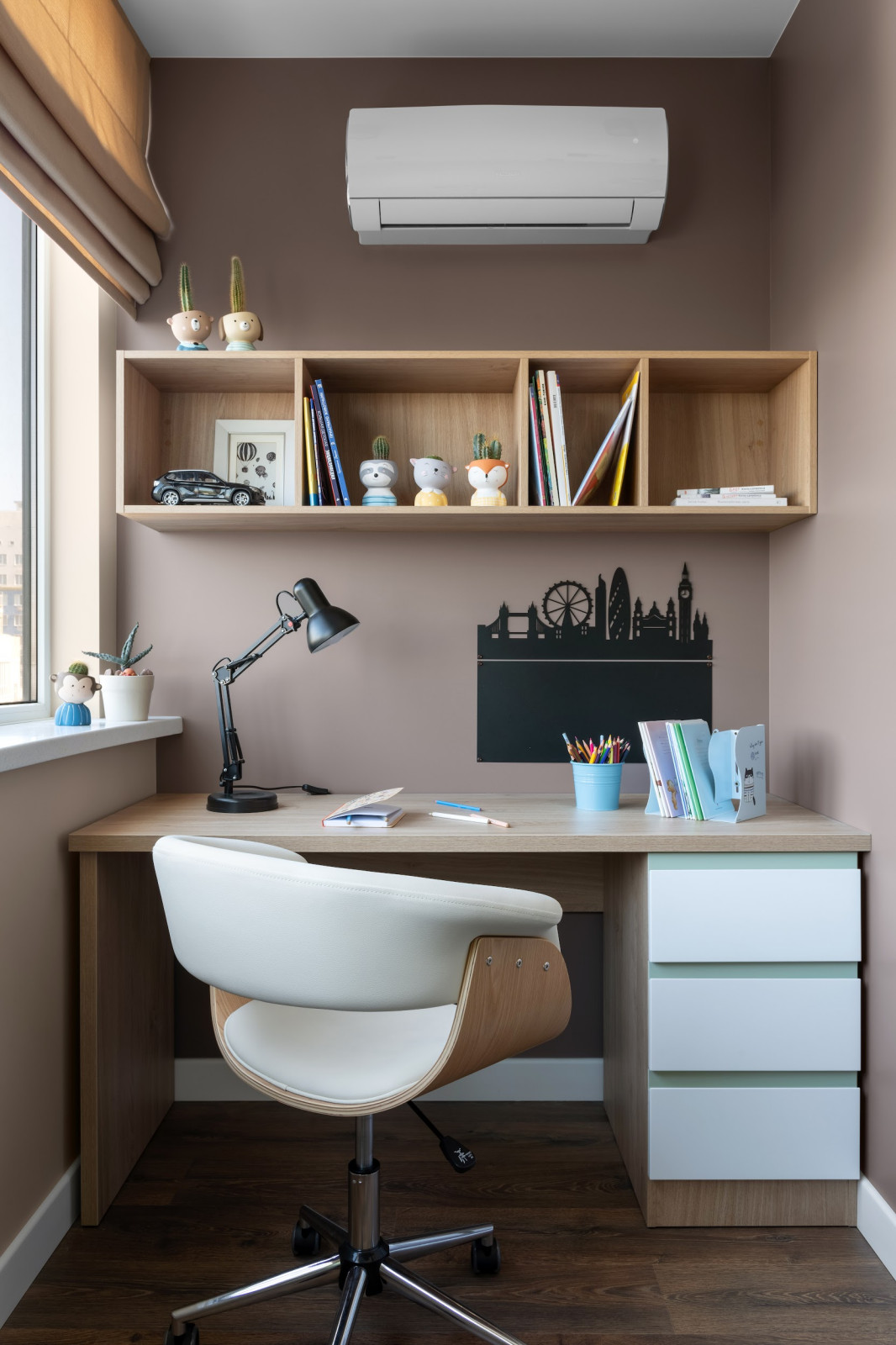 Квартира с оранжевым акцентом