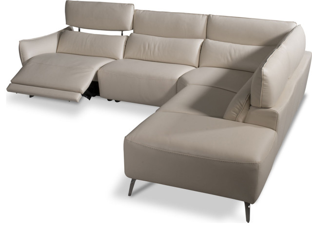 Sectional Sofas, Full Grain Italian Leather Sectional Sofa