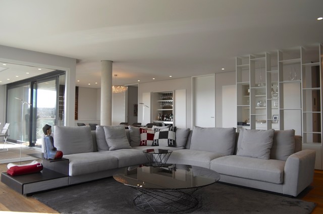 Penthouse-Feeling trendy-dagligstue
