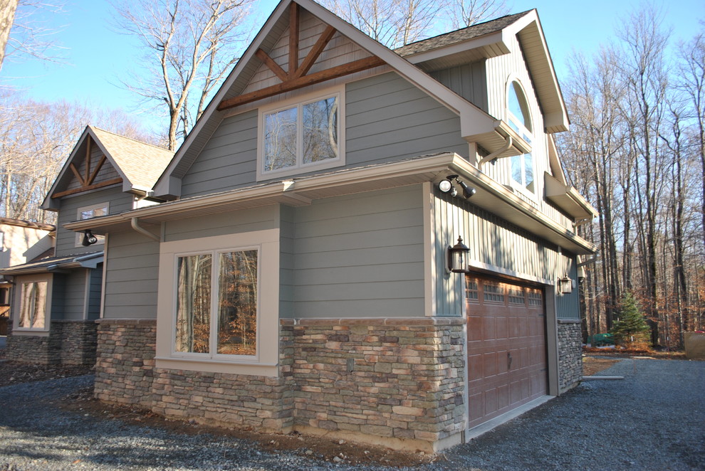 Liberty Homes Custom Home in the Poconos Rustic Exterior Other by Liberty Homes Custom