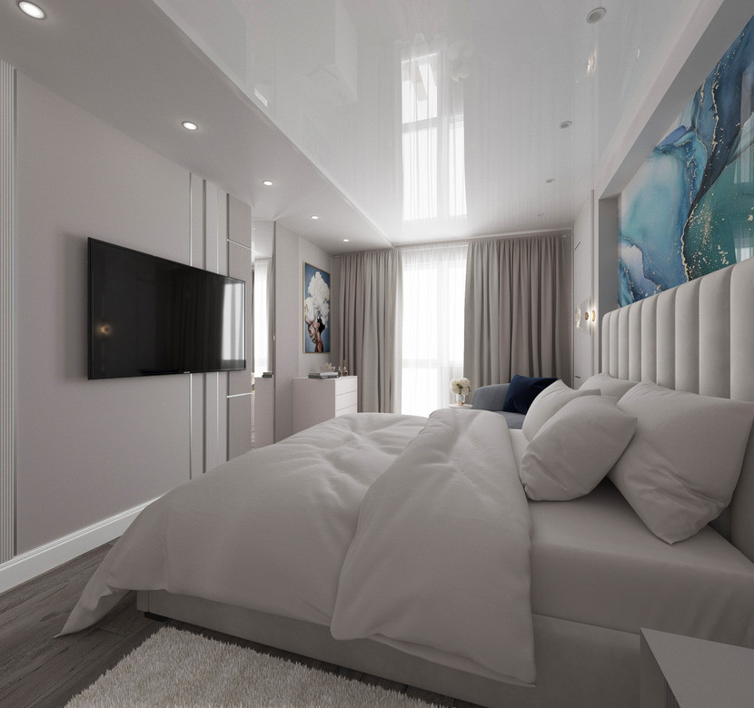 Дизайн проект спальни, для молодой девушки