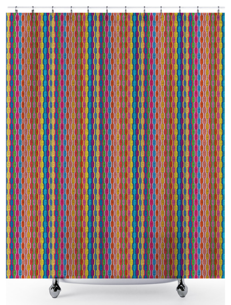 Colorful Chains Premium Shower Curtains 72"x72"