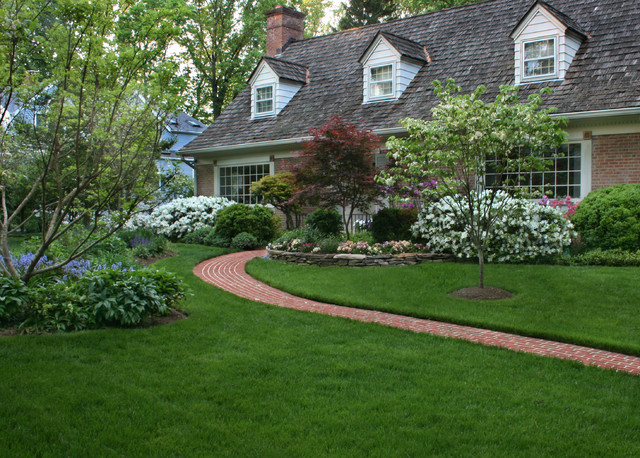 An Entry with a Beautiful Lawn and Colorful Garden - Traditional - Landscape - DC Metro - by ... on Beautiful Garden Landscape
 id=85259