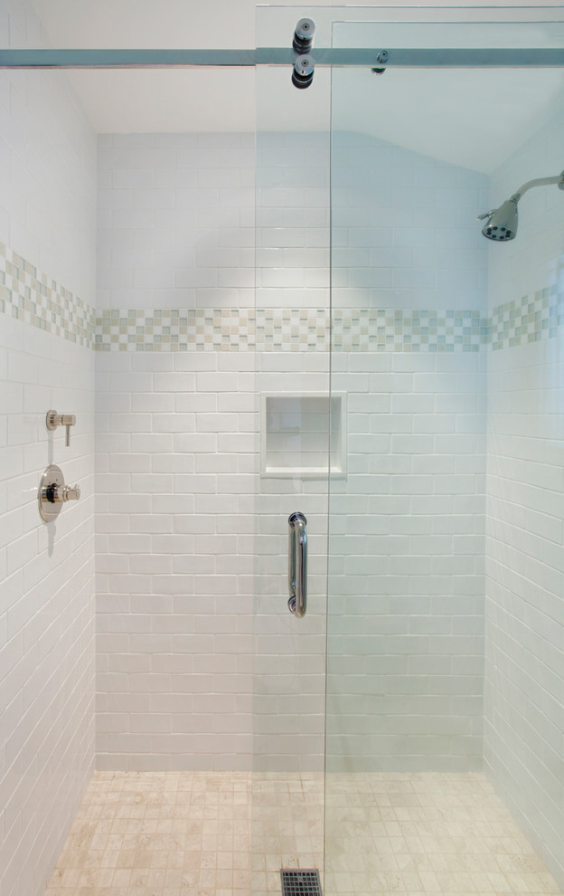 Inspiration for a transitional bathroom in Boston.