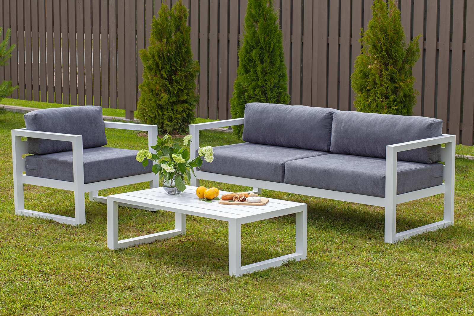 Набор садовой мебели CAPRI, белый