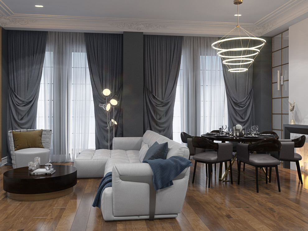 Дизайн-проект роскошной квартиры с элементами неоклассики