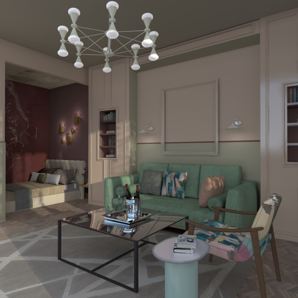 Однокомнатная квартира  для молодой пары без детей 41 кв.м.