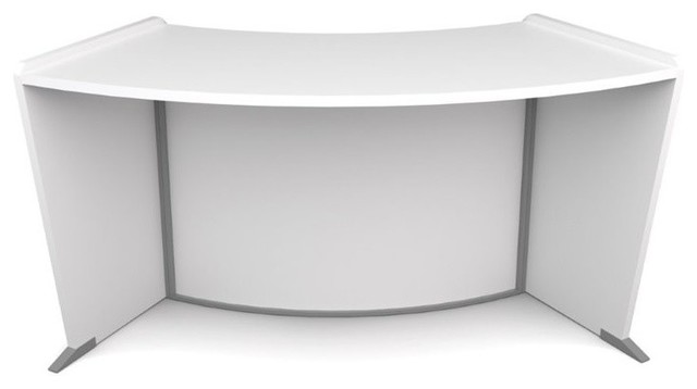 Ofm Marque Ada Wheelchair Accessible Curved Reception Desk In