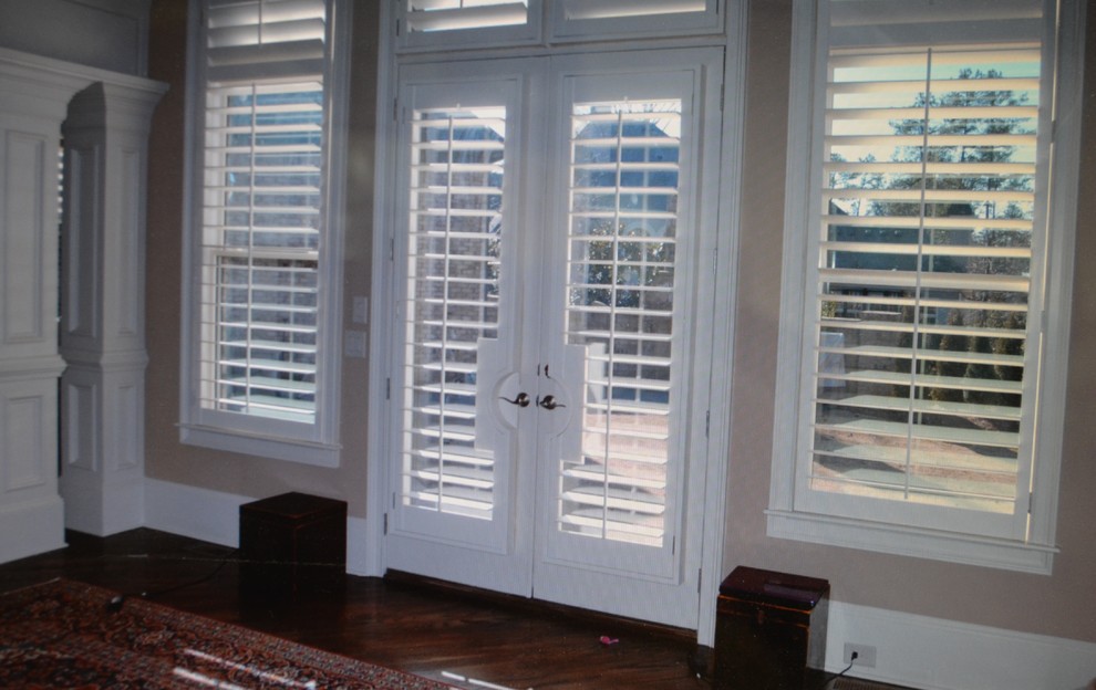 French Doors with Interior Shutters Modern Philadelphia by