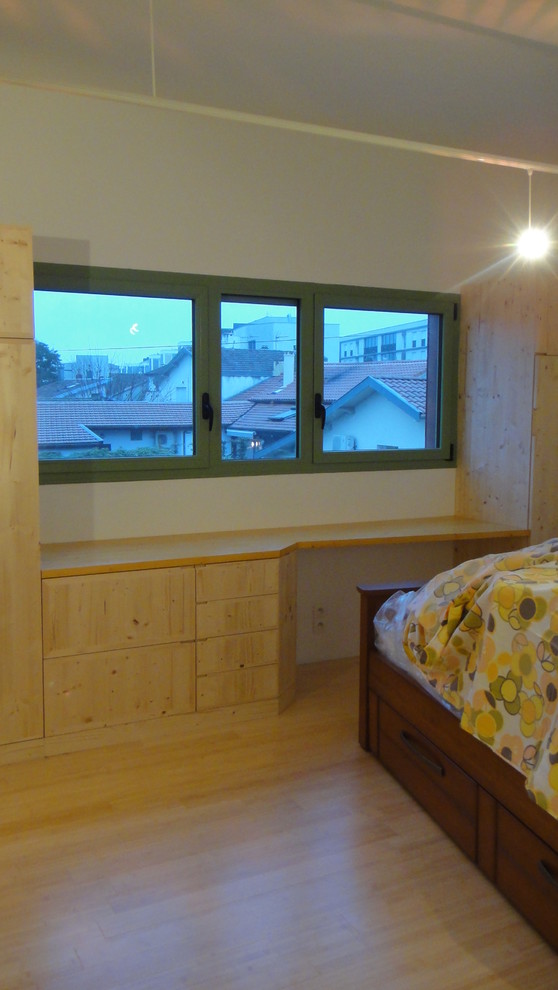 Aménagement d'une chambre montagne.