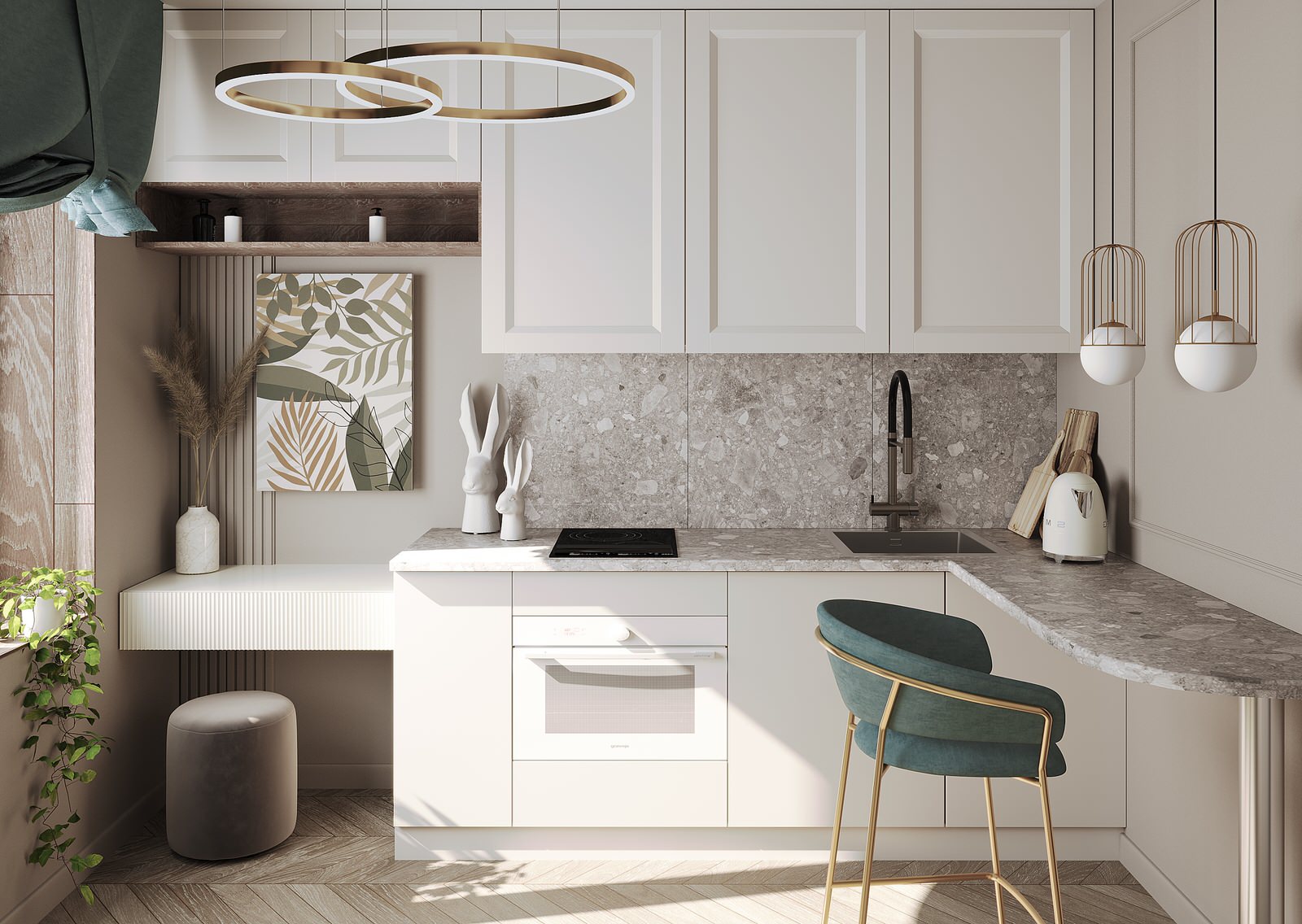 Проект студии 14 кв.м.