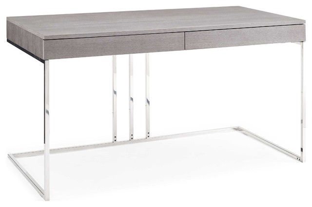 Desk Lacquer With Stainless Steel Base Contemporary Desks And