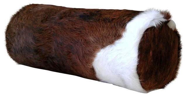 Gr Deneen Collection Cowhide Bolster Pillow Contemporary