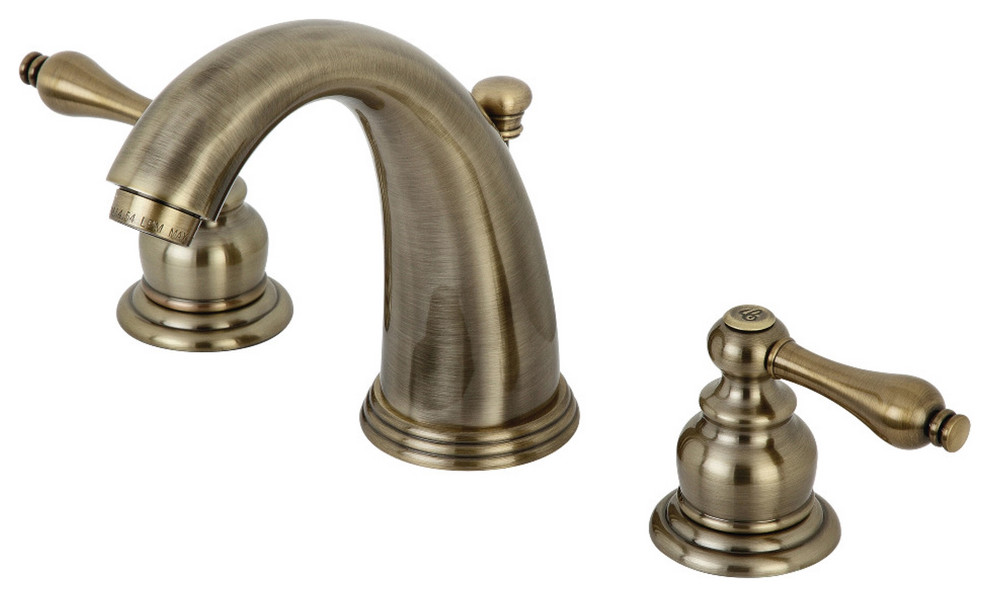 KB983ALAB Victorian 2-Handle 8 in. Widespread Bathroom Faucet, Antique Brass
