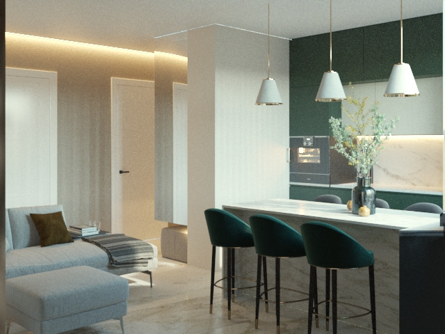 Квартира в теплых тонах