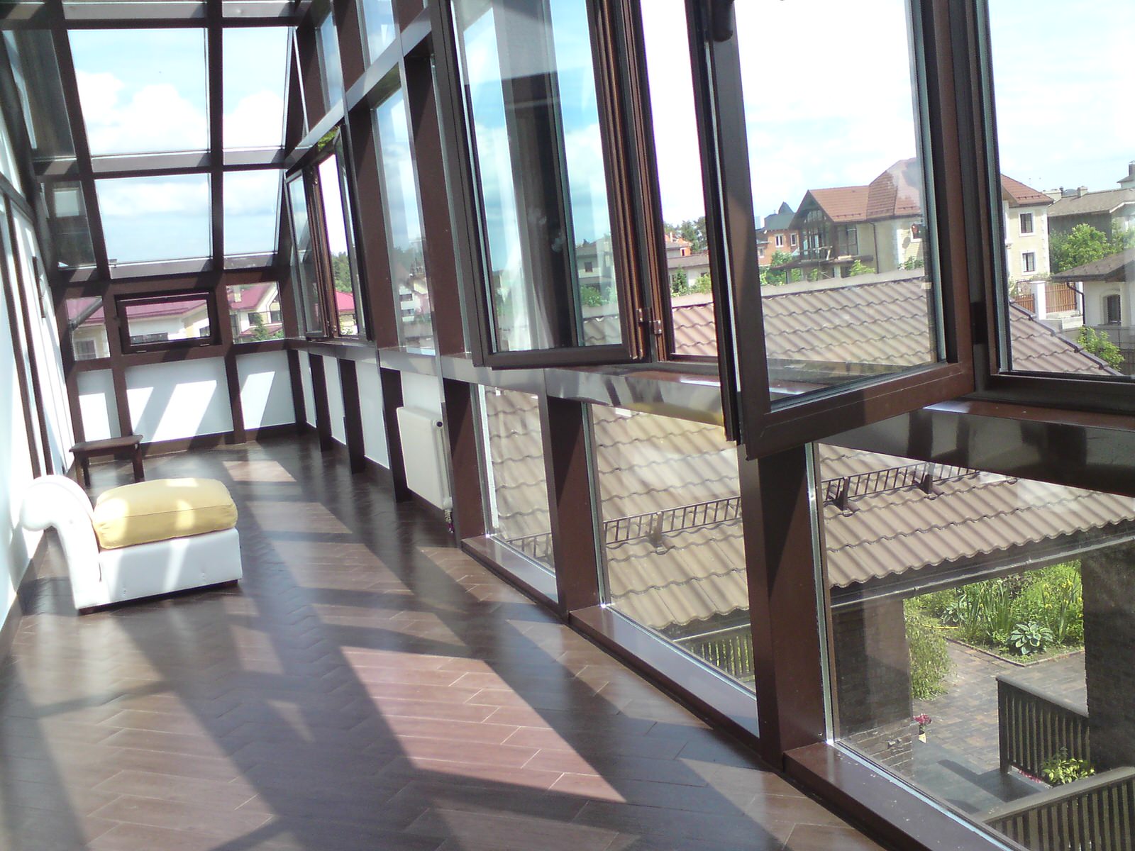 Зимний сад, пристройка,на стальном каркасе.