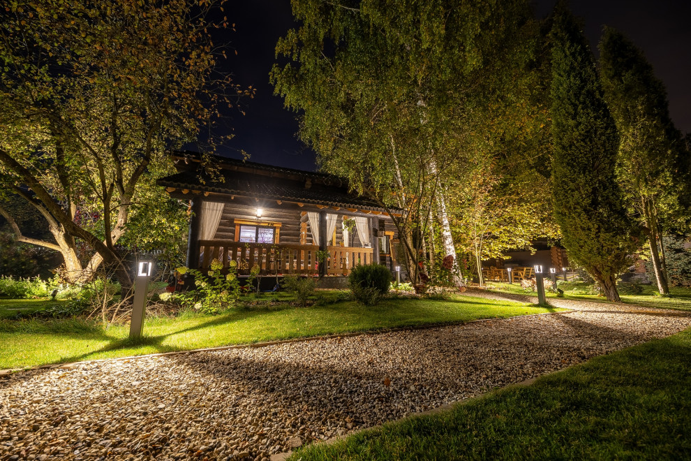 Ландшафтное освещение участка по Киевскому ш.