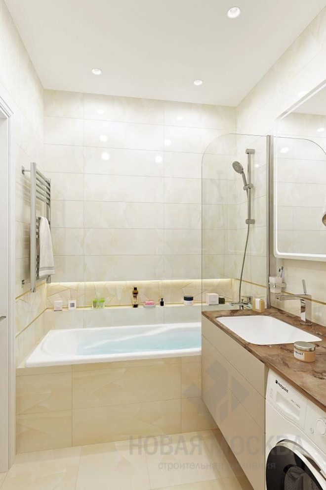 Дизайн-проект однокомнатной квартиры 34 кв.м в ЖК «Селигер Сити»