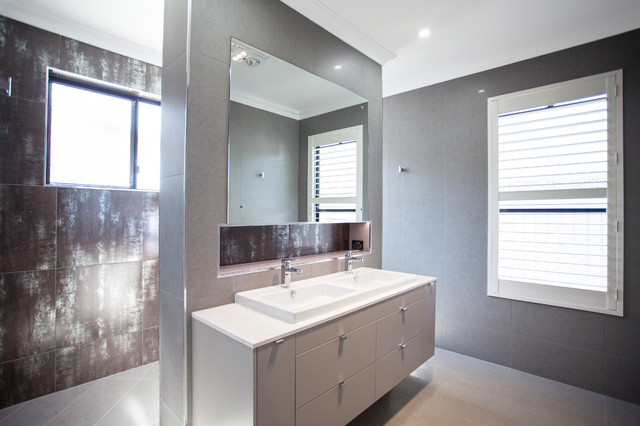 Angular Abode modern-bathroom