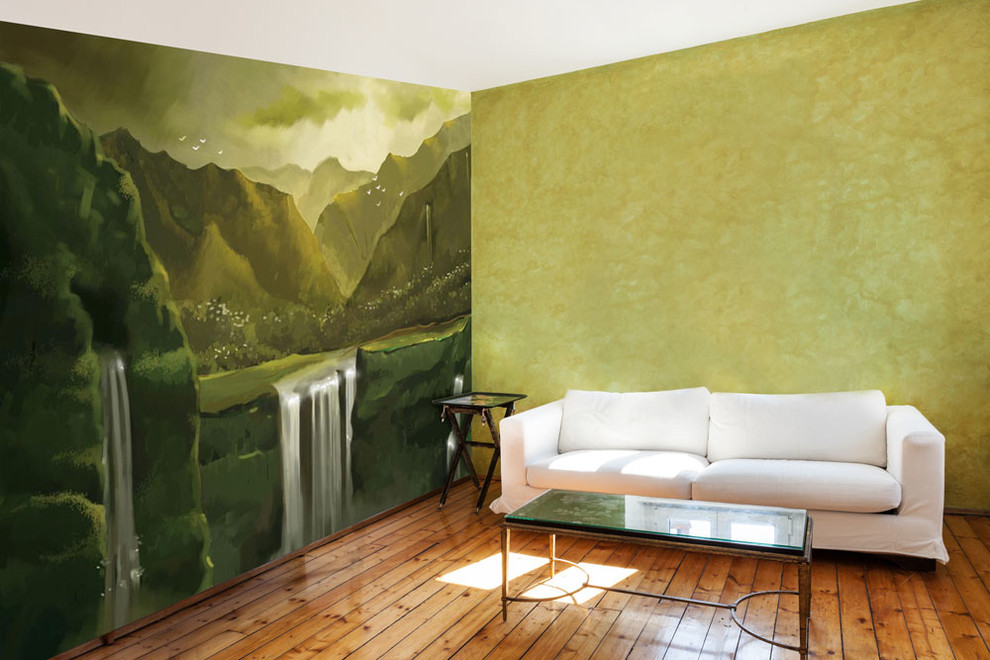 Nature wallpaper for living room wall decor using custom wallpaper