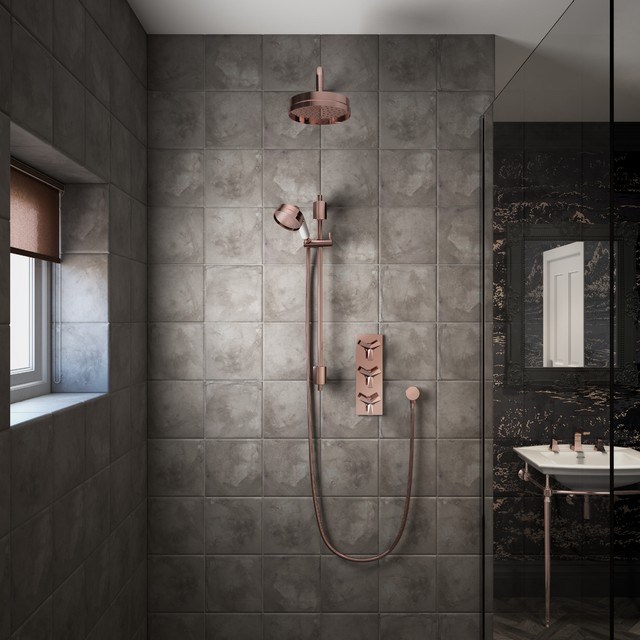 Rose Gold collection industriell-badrum
