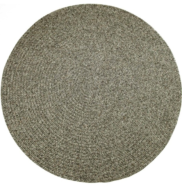 Graphite Rug, Textured Braided Farmhouse Area Rugs by Super Area Rugs