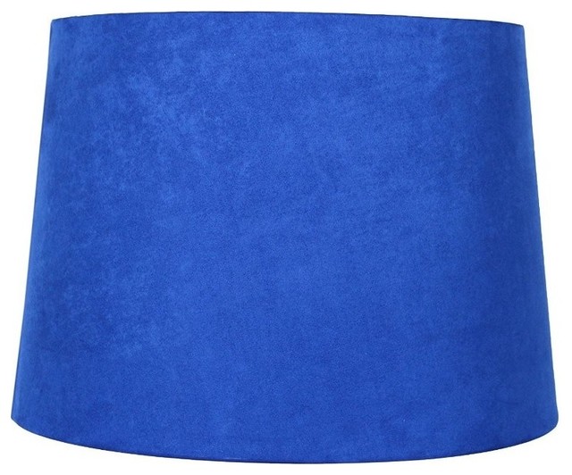 12" Suede Hardback Lamp Shade Transitional Lamp Shades by Urbanest Living