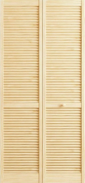 Closet Door Bi Fold Kimberly Bay Traditional Louver Louver Clear 80 X32