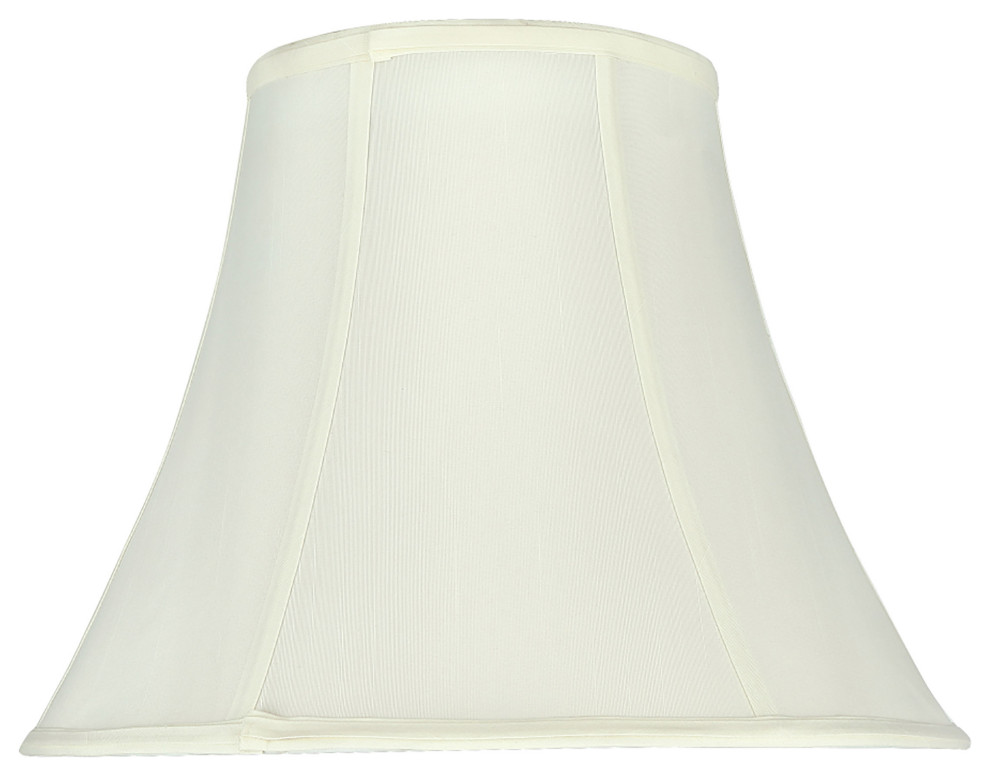 58053 Bell Shape UNO Lamp Shade, Off White 7"x14"x11" Traditional
